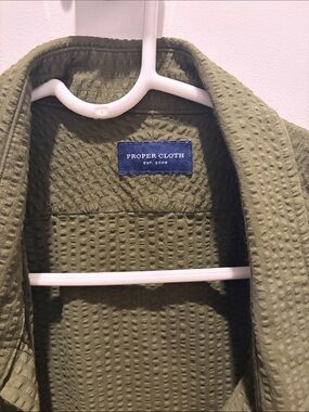Olive Green Men's proper cloth shirt